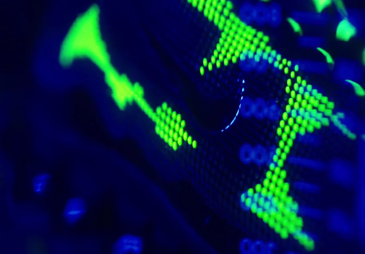 A luminous close-up of the Liquid Max shoe